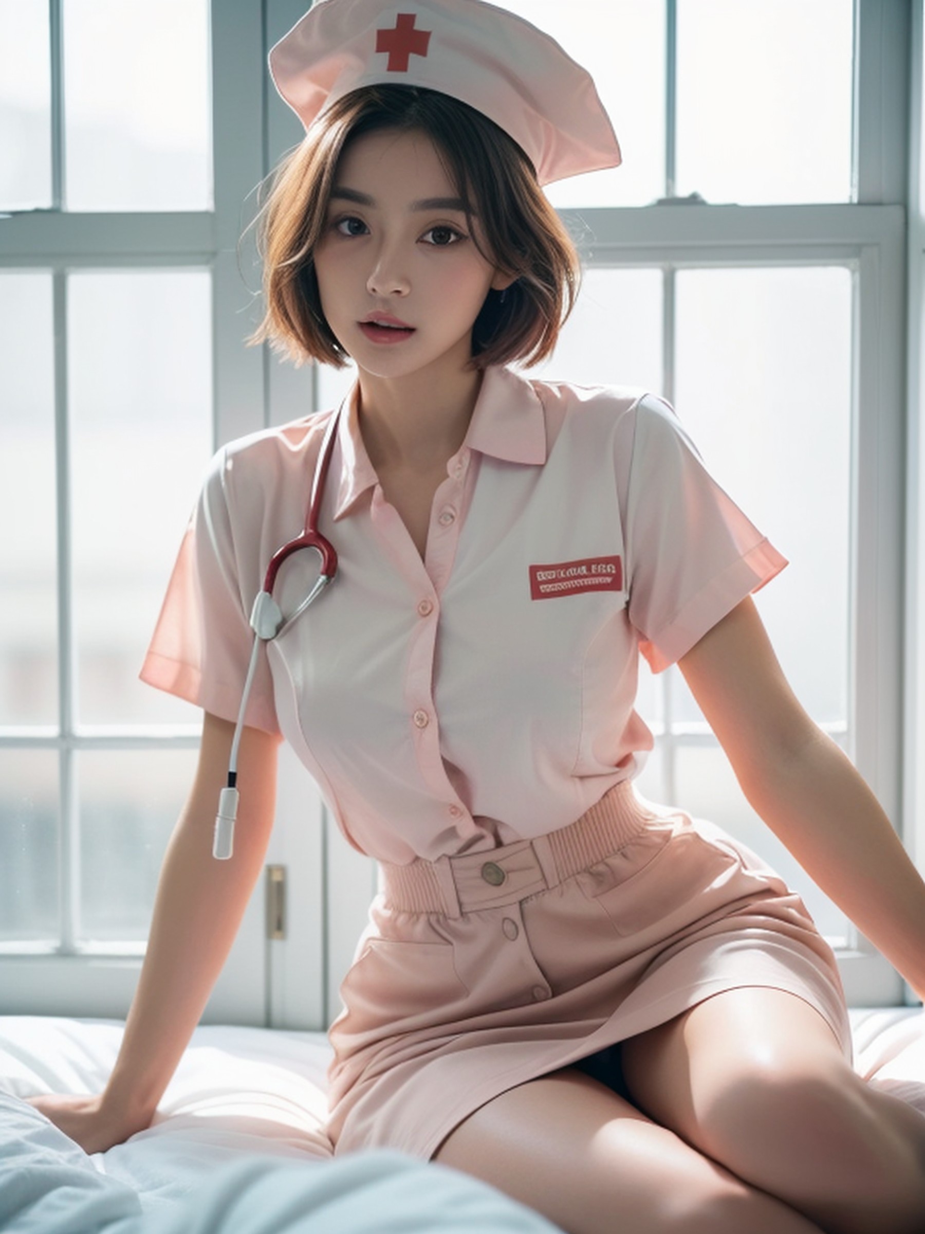 Natural Breast, Window With View, Bobcut Asian AI Porn