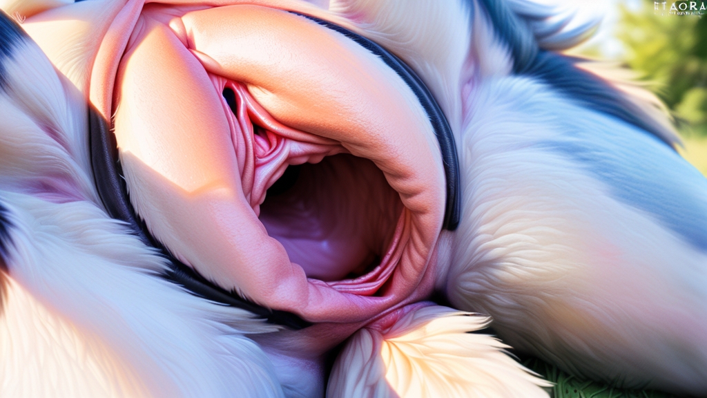 Pale Vulvar, Vaginal, Ultra Detailed Pink Urethra Hole Furry IA
