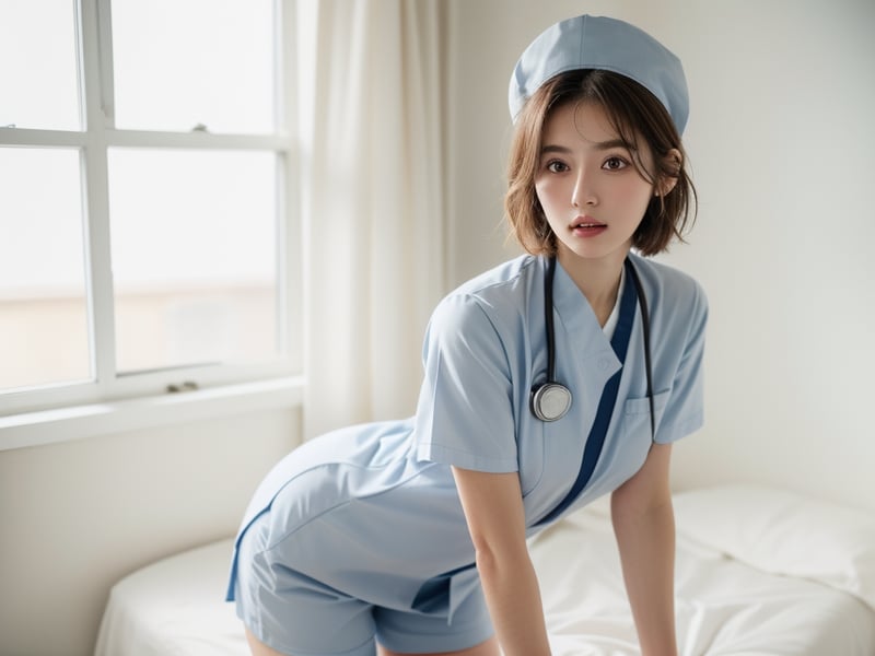 Full Body, Ultra Detailed Skin Texture, Hospital Asian AI Porn