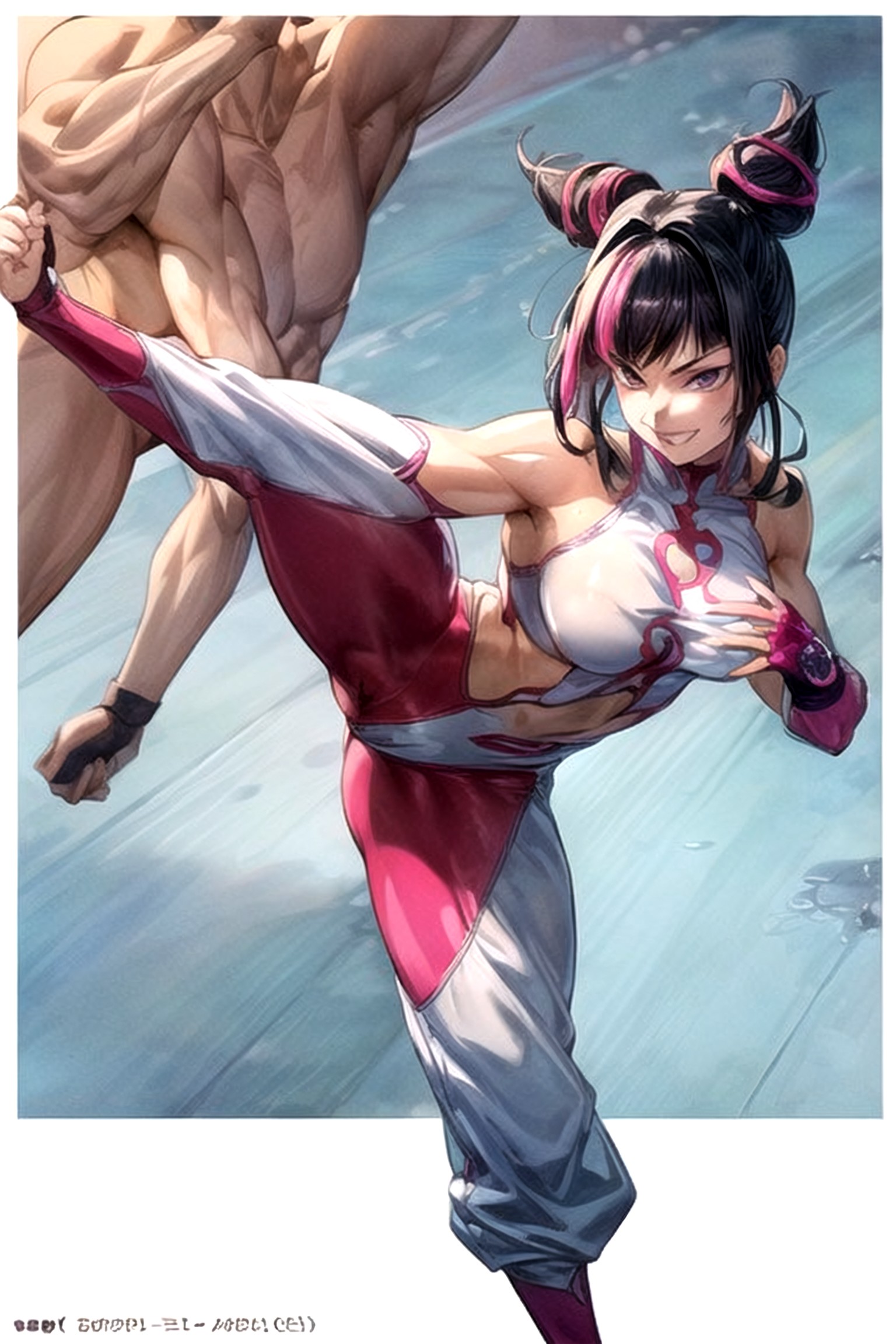 Dark Hair, Fight Pose, Juri AI Porn
