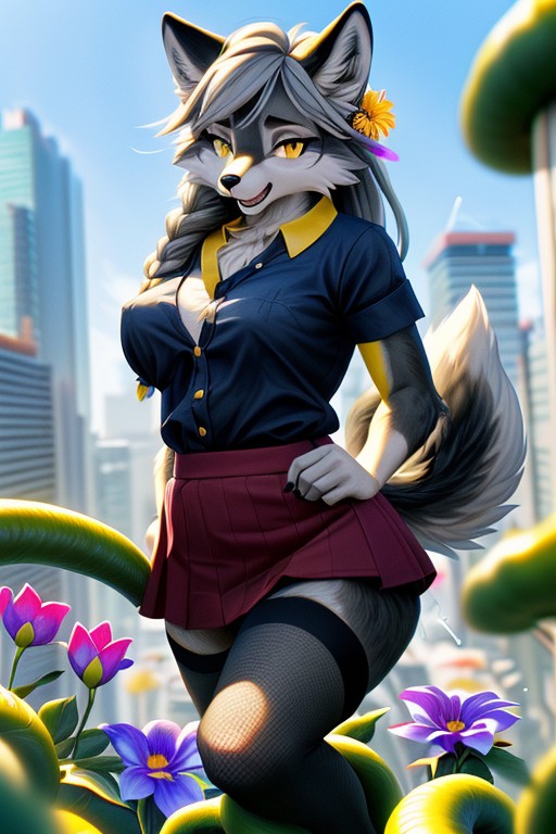 Thick, Happy, Tentacles Furry AI Porn