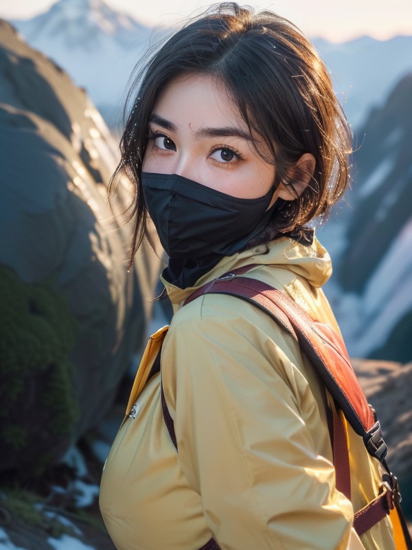 Brunette, Long Eyelashes, Stunning Face AI Porn