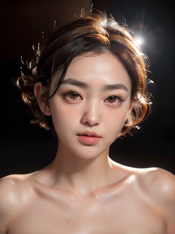 Chubby Face, Curvy, Round Eyes AI Porn