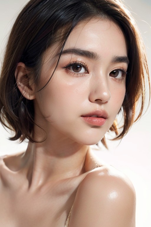 Thin Eyebrows, L Size Breast, Freckles AI Porn