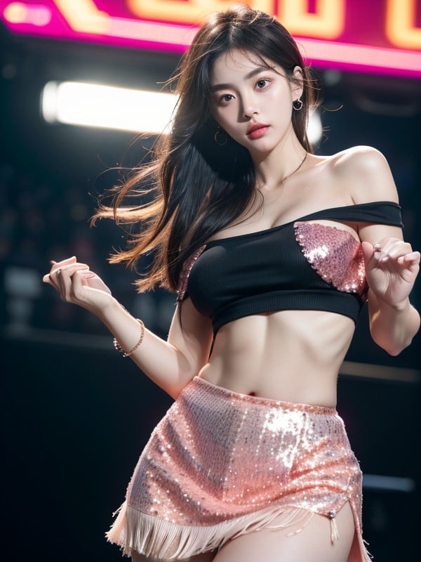 Bobcut, Korean, Ultra Detailed Body AI Porn