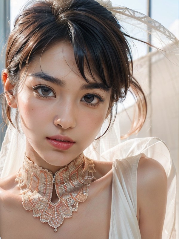 Thin Eyebrows, Adoring Gaze, Blush AI Porn