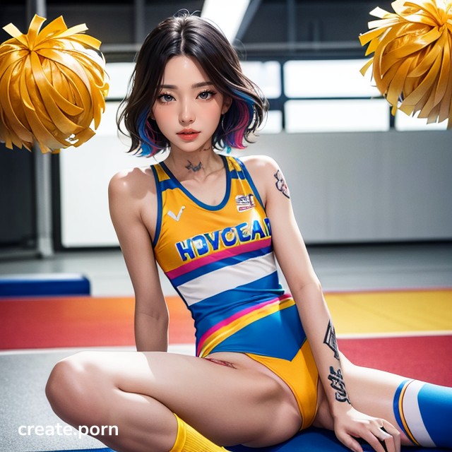 Tattoo, 20s, Cheerleader AI Porn