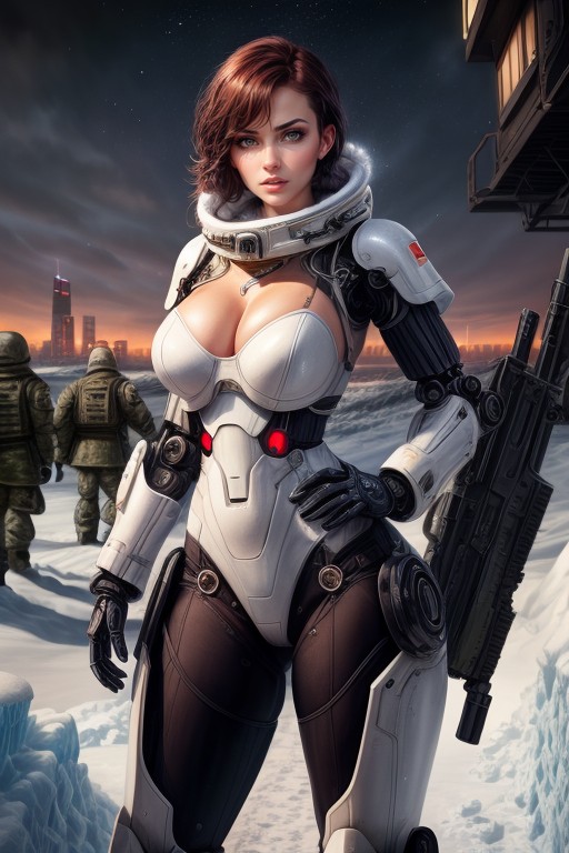 Cleavage, Hands On Hips, Angry AI Porn