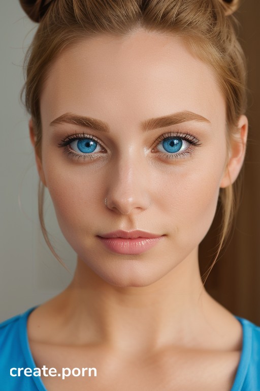 Blonde Hair Blue Eyes - Blue Eyes, Close Up, Blonde Hair AI Porn