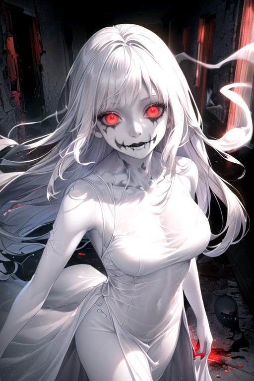 Anime Ghost Girl Porn - Ghost Girl, White, Horror Movie Aesthetic AI Porn