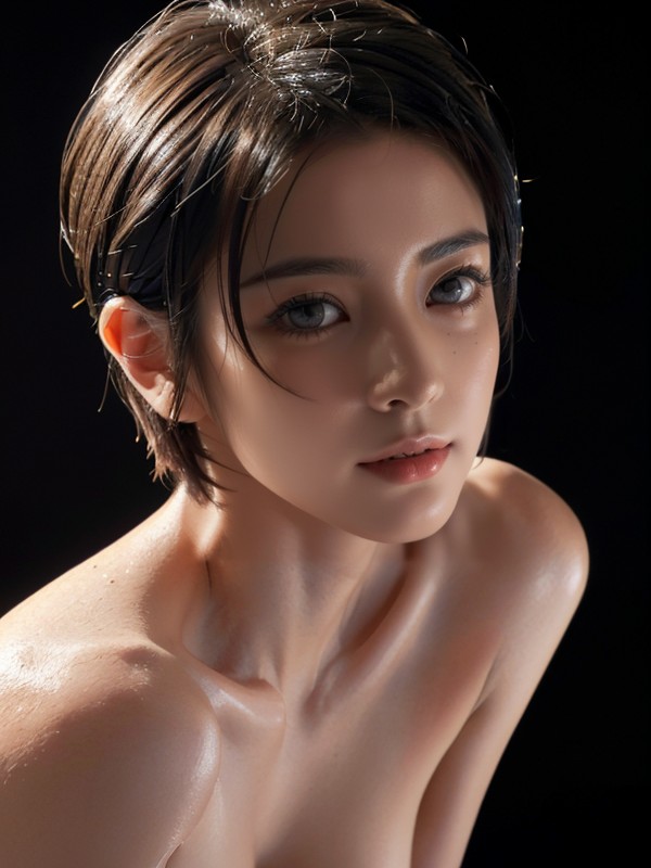 Model Posing, Happy, Massive Ass AI Porn