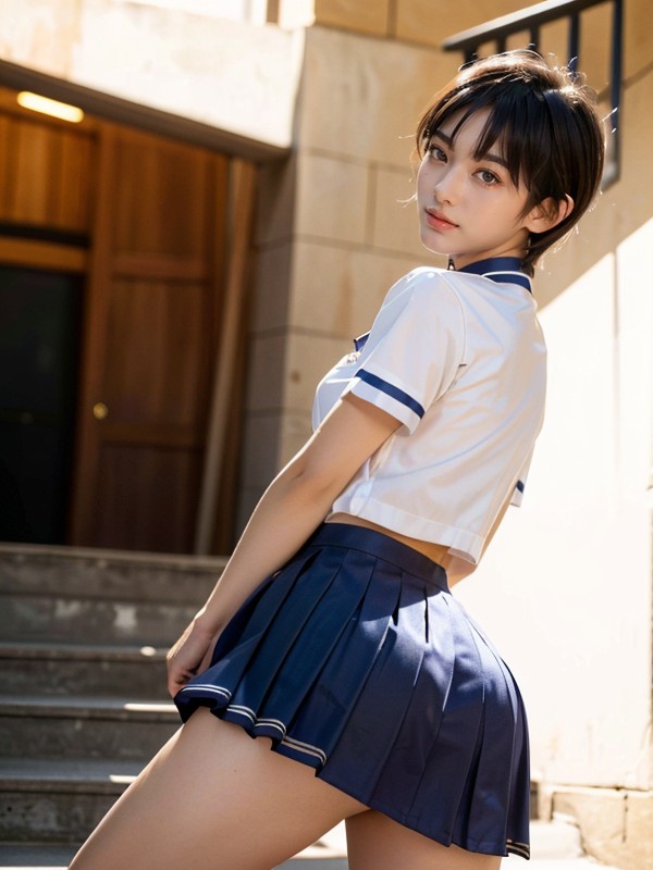 Skirt Lift, Taken From Behind, Best Quality AI Porn