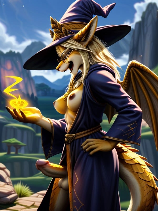 Armor, Witch, Dragon Wings Furry AI Porn