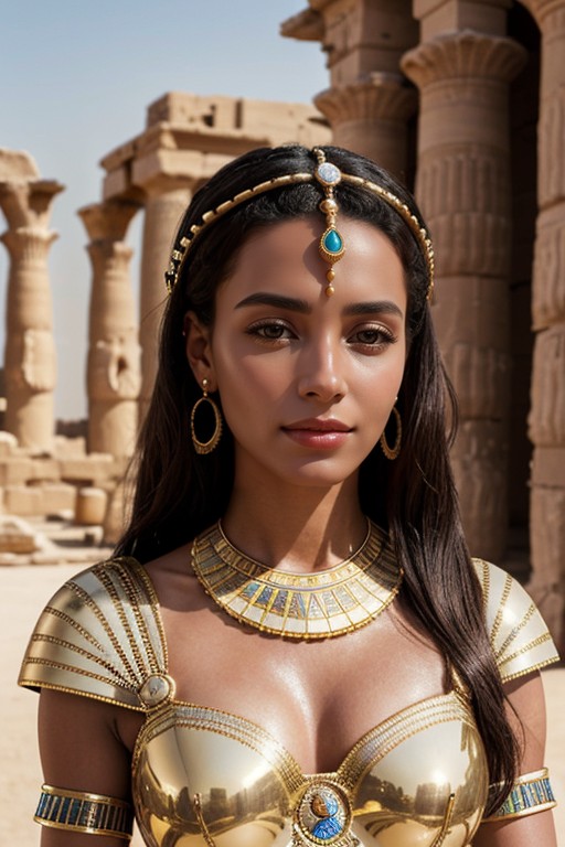 512px x 768px - Cleopatra In Her Palace, Ancient Egyptian Clothes And Architecture In The  Background, Extremely Detailed AI Porn