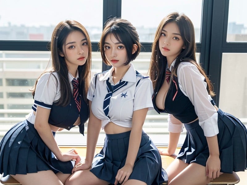 Childish, Girls, Massive Breast AI Porn