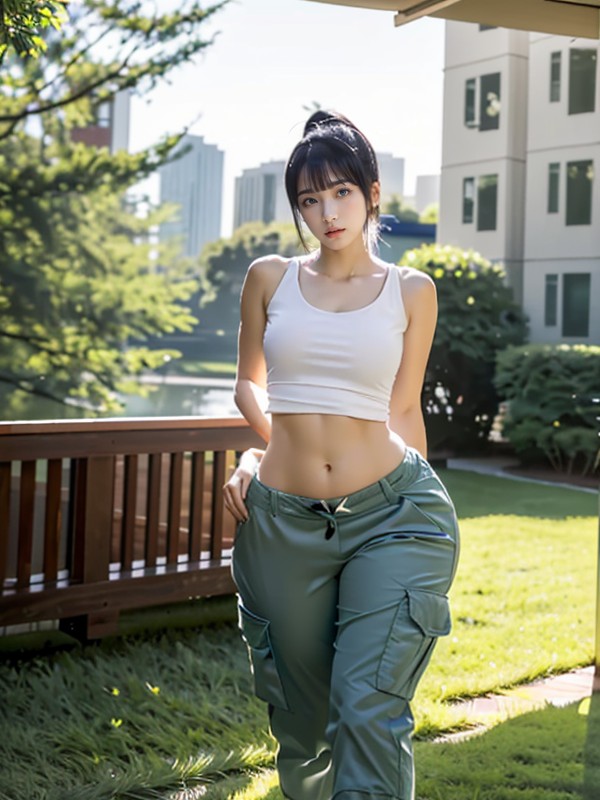 Bangs, Curvy, Standing AI Porn