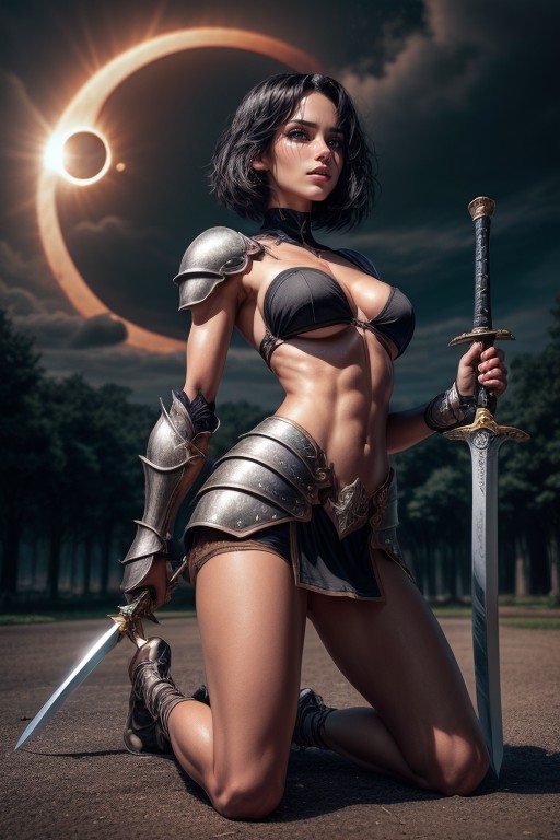 Medieval, Black Hair, Light Skin African AI Porn