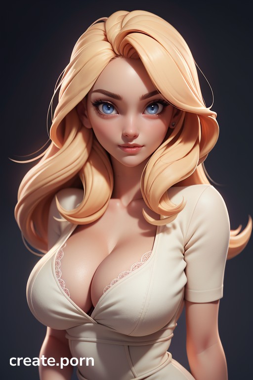 Blonde Chick Porn 3d - Skinny, 3d (cartoon), Blonde Hair AI Porn