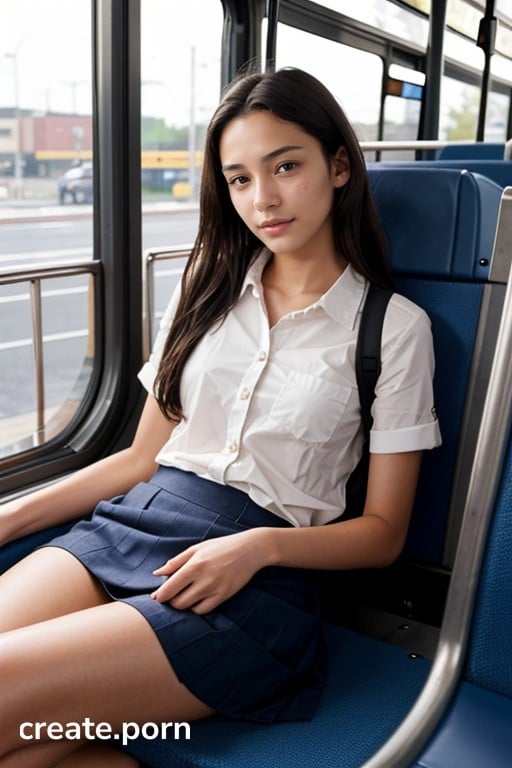 512px x 768px - Schoolgirl Giving A Handjob In A Crowded Bus, Handjob, Bus AI Porn