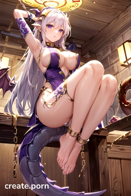 Soft Pastel, Chinese Hanfu, Half A Ton On The Ground Hentai AI Porn