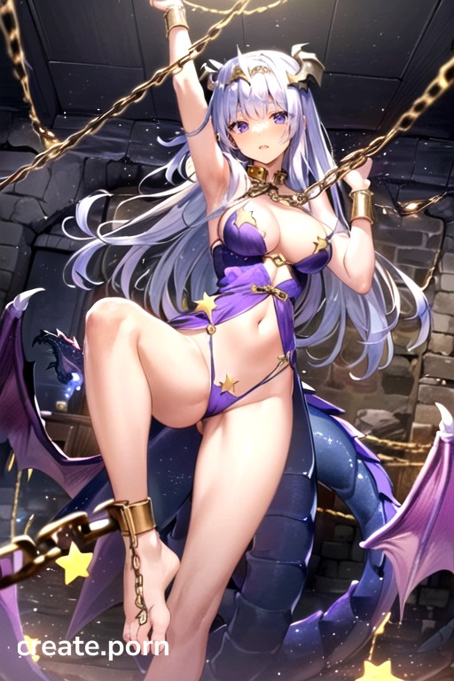 Extremely Luxurious Imperial Purple Cheongsam, Charming Ass, Wearing A Bell On The Body Hentai AI Porn