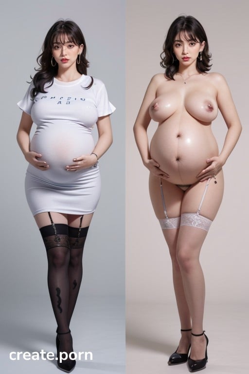 Loraonoff Break Simple Background, Saggy Ass, Extremely Plump Face AI Porn