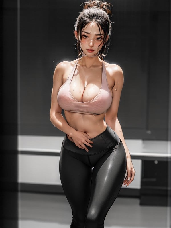 K, Thong, Multi Colored Hair Asian AI Porn