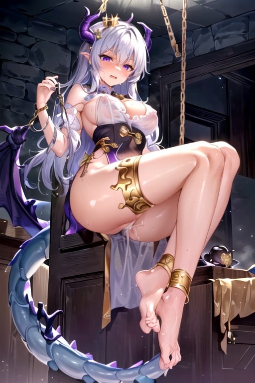 Prohibit Parts That Do Not Conform To Normal Human Behavior, Chains Hold Onto Your Hands And Feets, Sfw Hentai AI Porn