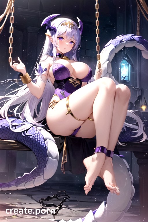 Sex Slave Collar, Dragon Princess, Restrained Hentai AI Porn