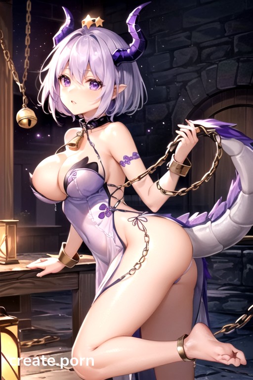 Hands And Feet Suspended In The Air, A Refined Human Body, In The Dark Dungeon This Chain Is Fully Locked Hentai AI Porn