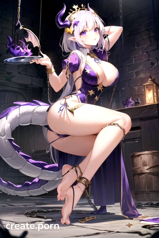 A Refined Human Body, Legs Wide Open Revealing Unobstructed Vagina, Charming Thighs Hentai AI Porn
