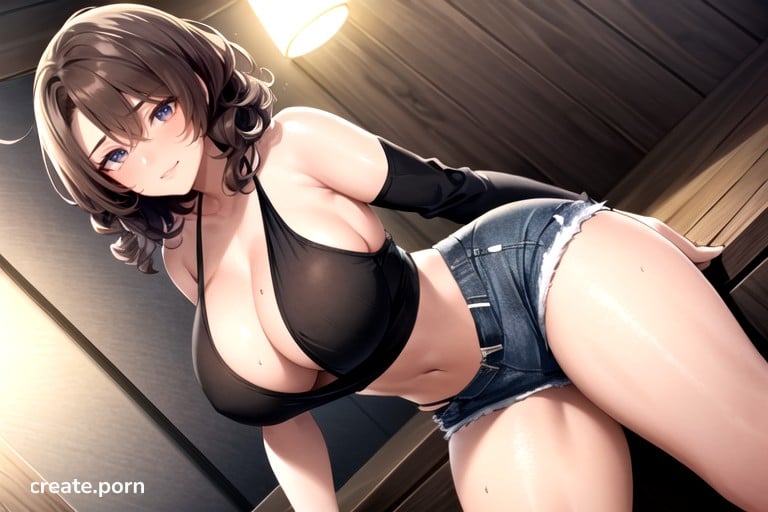 Hot Tub, Jeans Shorts, Realism AI Porn