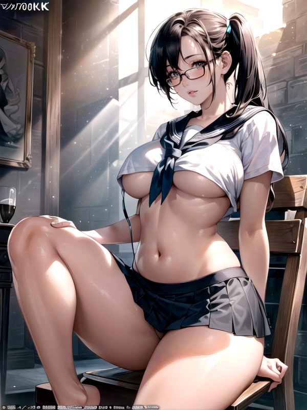Ultra Detailed, 18, Detailed Pale Oily Skin AI Porn