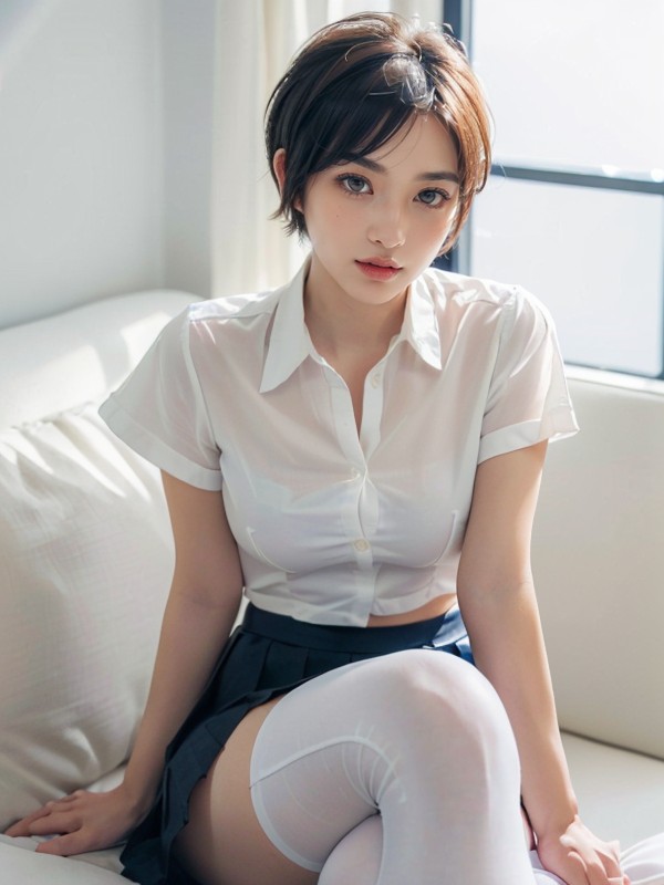 Long Nose, Long Eyelashes, Looking At Viewer AI Porn