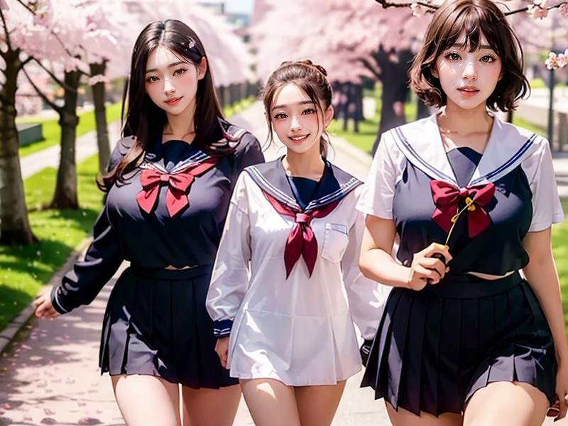 Pelo Negro, Glasses, High School Sailor Uniform Porno IA