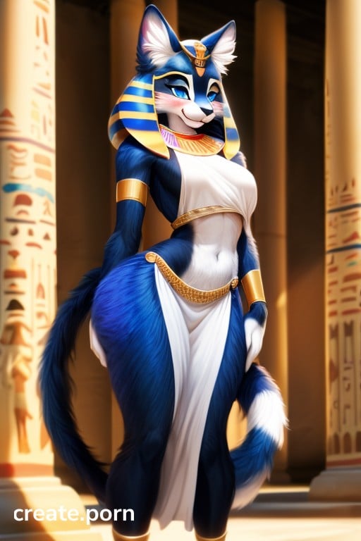 Bastet Egyptian Goddess Clothes And Jewelry Cat Extremely Large  