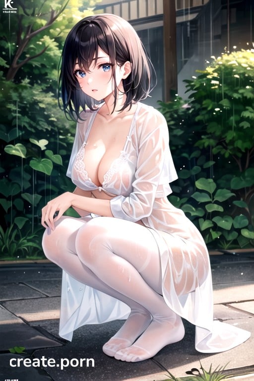 Knees Together Feet Apart, No Bra, Hot Underware Porno IA
