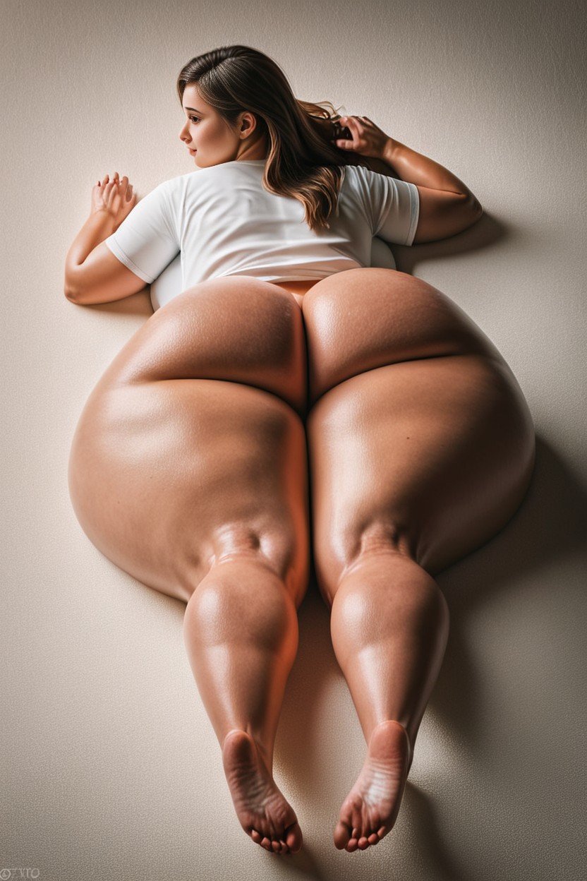 Oversized T-shirt, Extremely Large Ass, Thick AI Porn