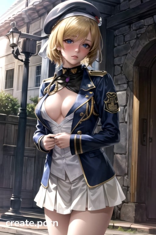 Anime Sexy Army Girls - Military, Surreal, Mini Skirt AI Porn