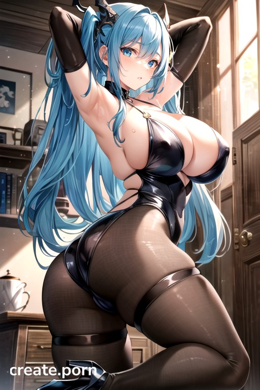 Intricate Detail, Original, Crossed Bangs AI Porn