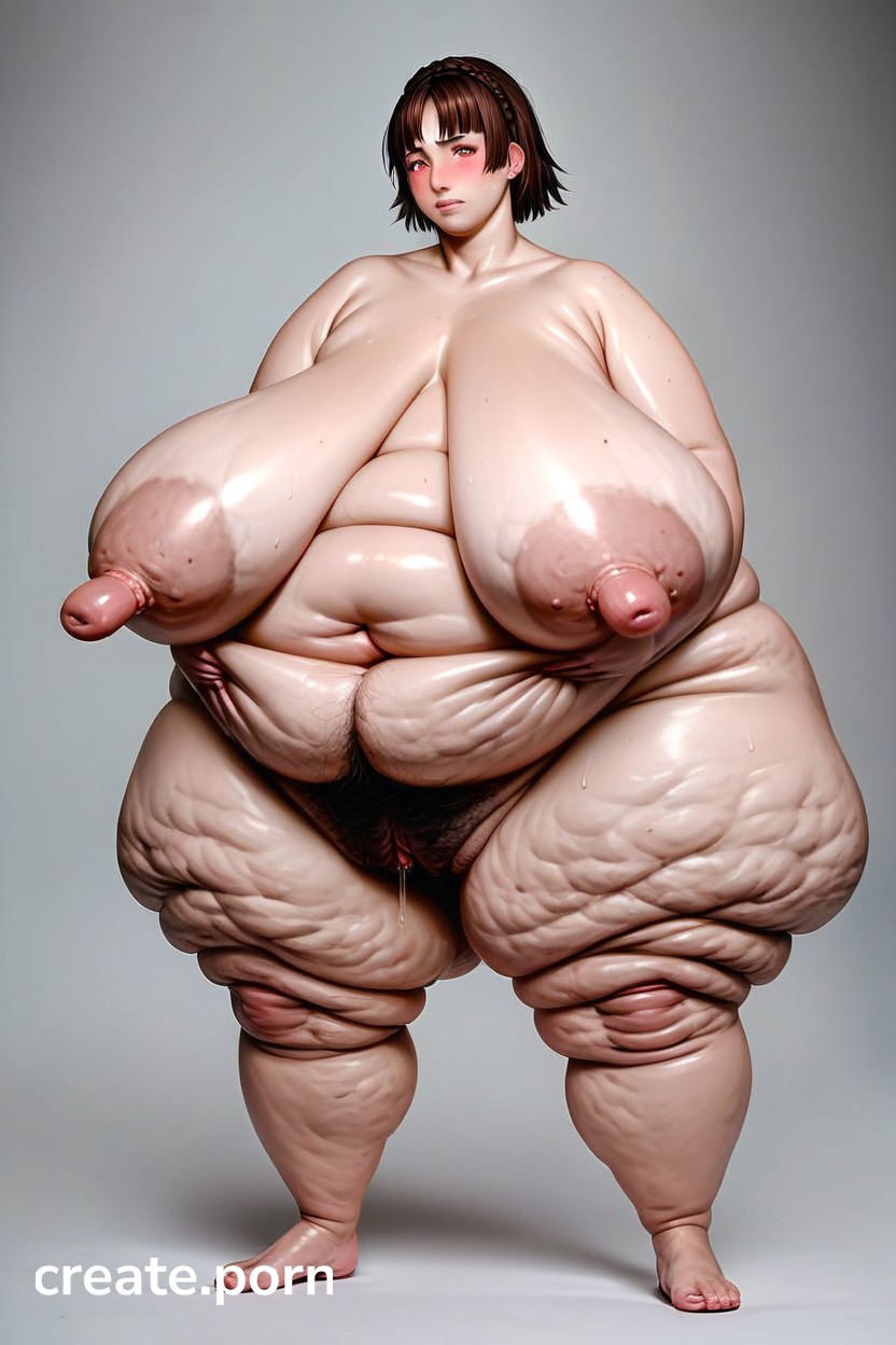 Realism, Very Wide Hips, Morbidly Obese AI Porn