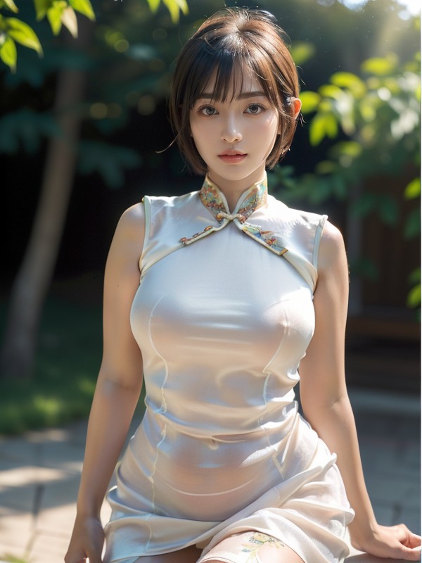 18, Form Fitting Clothes, Stunning Round Face AI Porn
