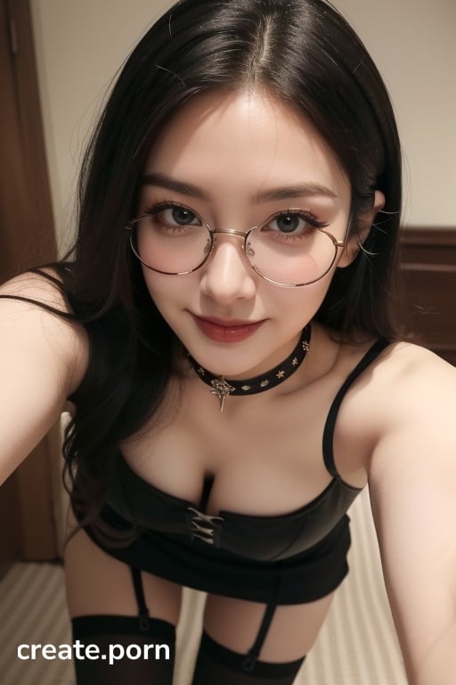 Black Boobs Selfie - Goth, Big Boobs, Selfie AI Porn