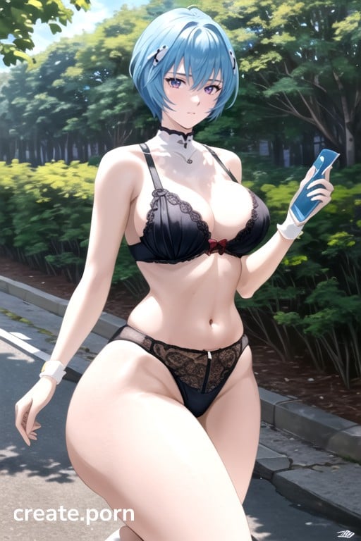 Ayanami Rei (evangelion), Rear View, Massive Breast Hentai AI Porn