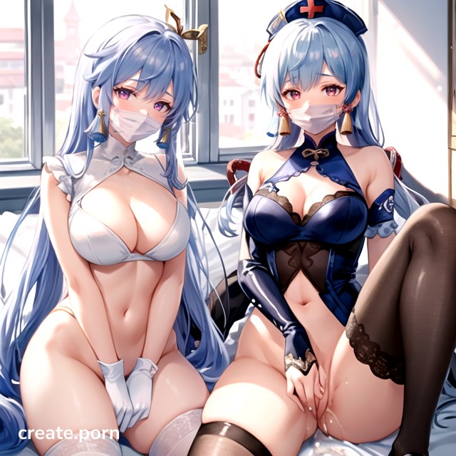 Standing, Lick One's Genitals, Arms Behind The Back AI Porn