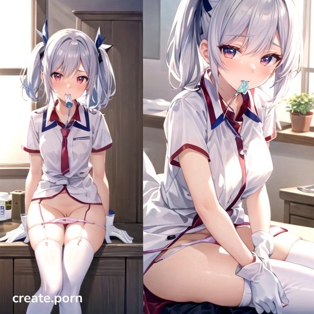 Masturbation, Red Eyes, Korean Hentai AI Porn