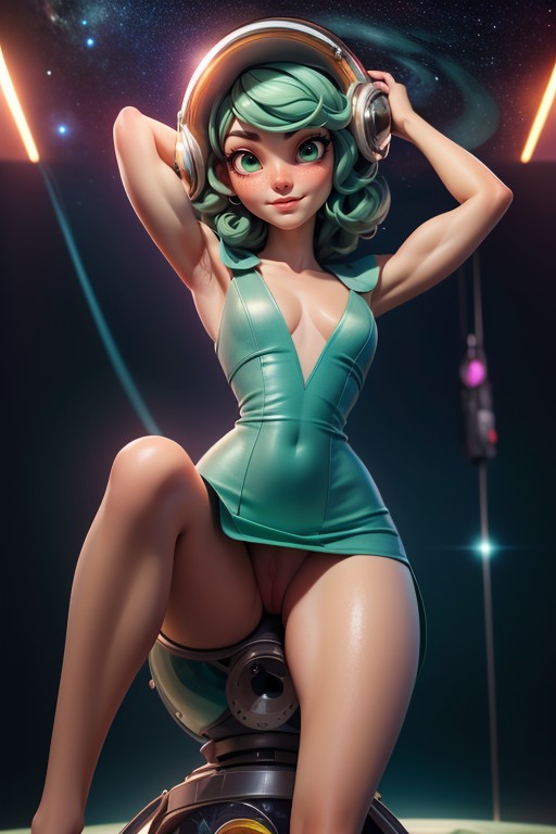Close Up, Blushing, Legs Spread AI Porn