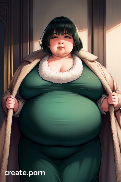 Morbidly Obese, Waist Shot, Fubuki (one Punch Man) Furry AI Porn