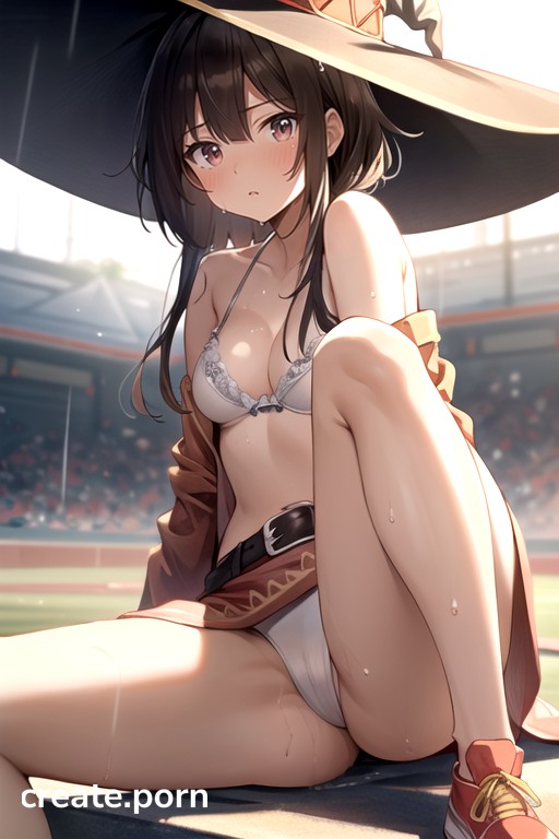 Cartoon Naked Baseball - Naked, Baseball Stadium, Wet Clothes AI Porn