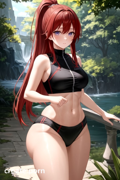 Red Hair, Fit, Small Breast Hentai AI Porn